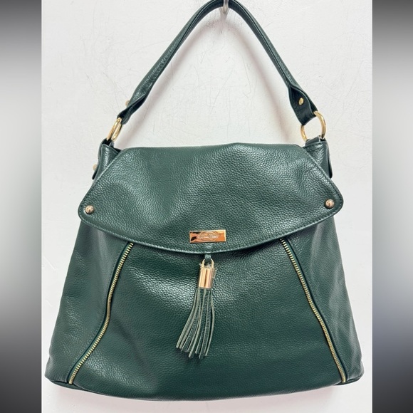 Onna Ehrlich Beautiful Green Pebbled Leather bag. Like new - Picture 1 of 10